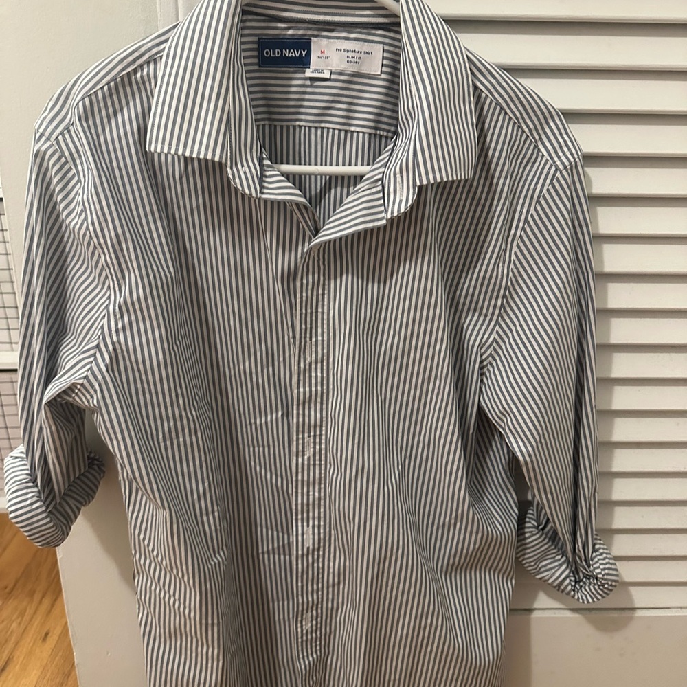 Old Navy Women's Striped Blouse - Black and White